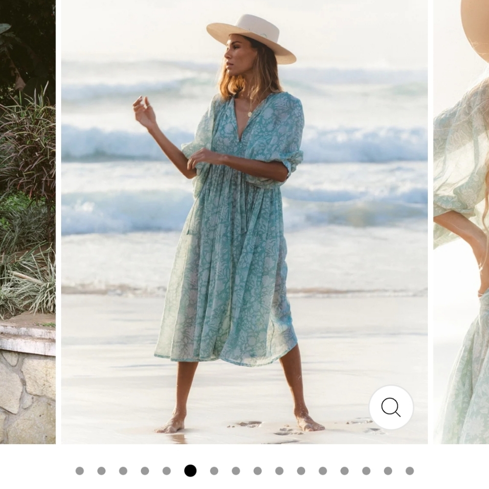 Daughters of india Kyra midi dress jade